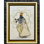 Hand-Embroidered Krishna Radha Yantra | Sacred Devotional Art for Spiritual Spaces
